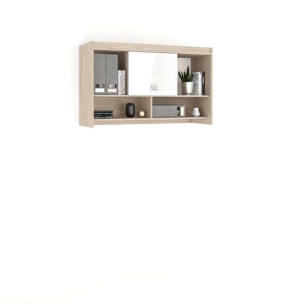 Dulap suspendat MODUS 110, Oak, Alb Gloss