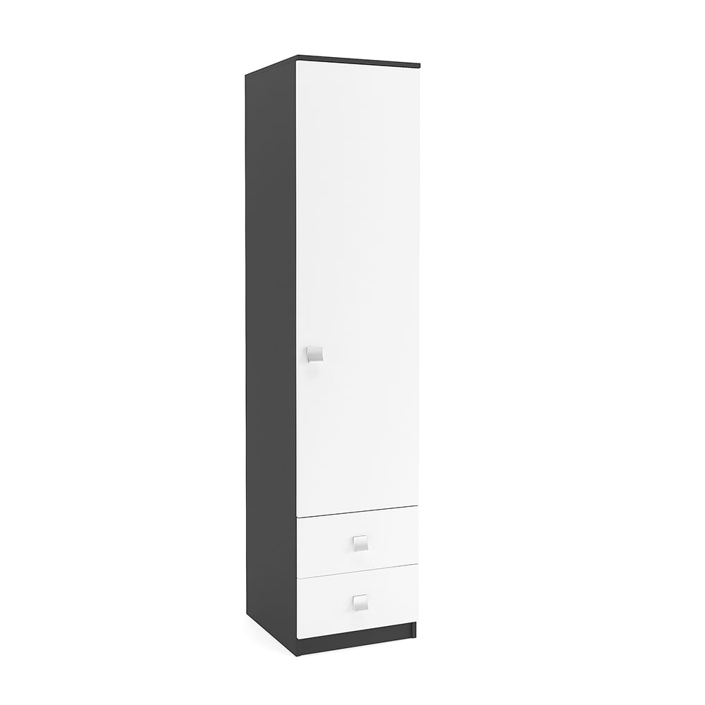 Dulap depozitare haine LINEA 45, A52, H200, 1U-151, 2S PO, Antracit, Alb
