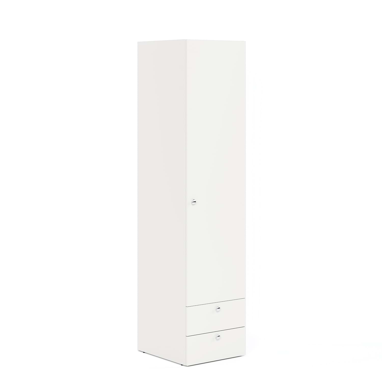 Dulap haine ARONA 45, A50, H195, 1U2S, Alb Portelan