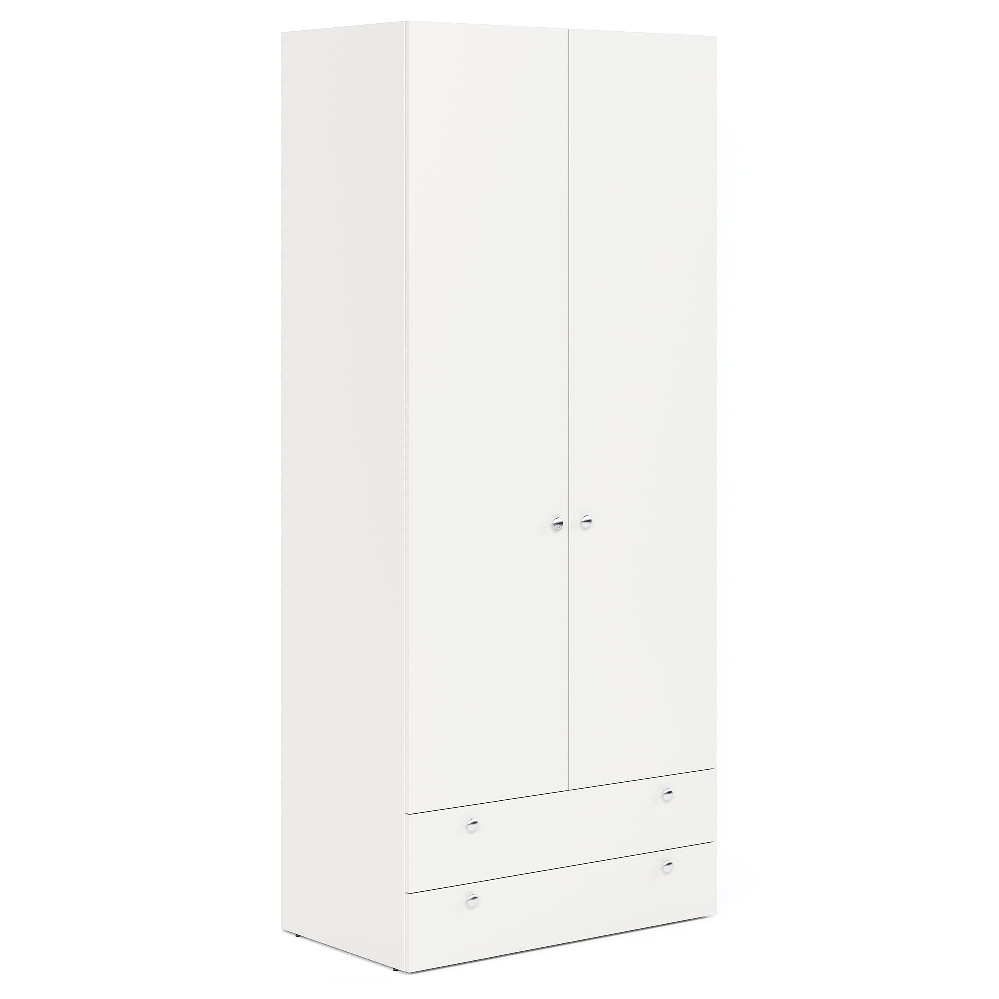 Dulap haine ARONA 90, A50, H210, 2U2S, Alb Portelan
