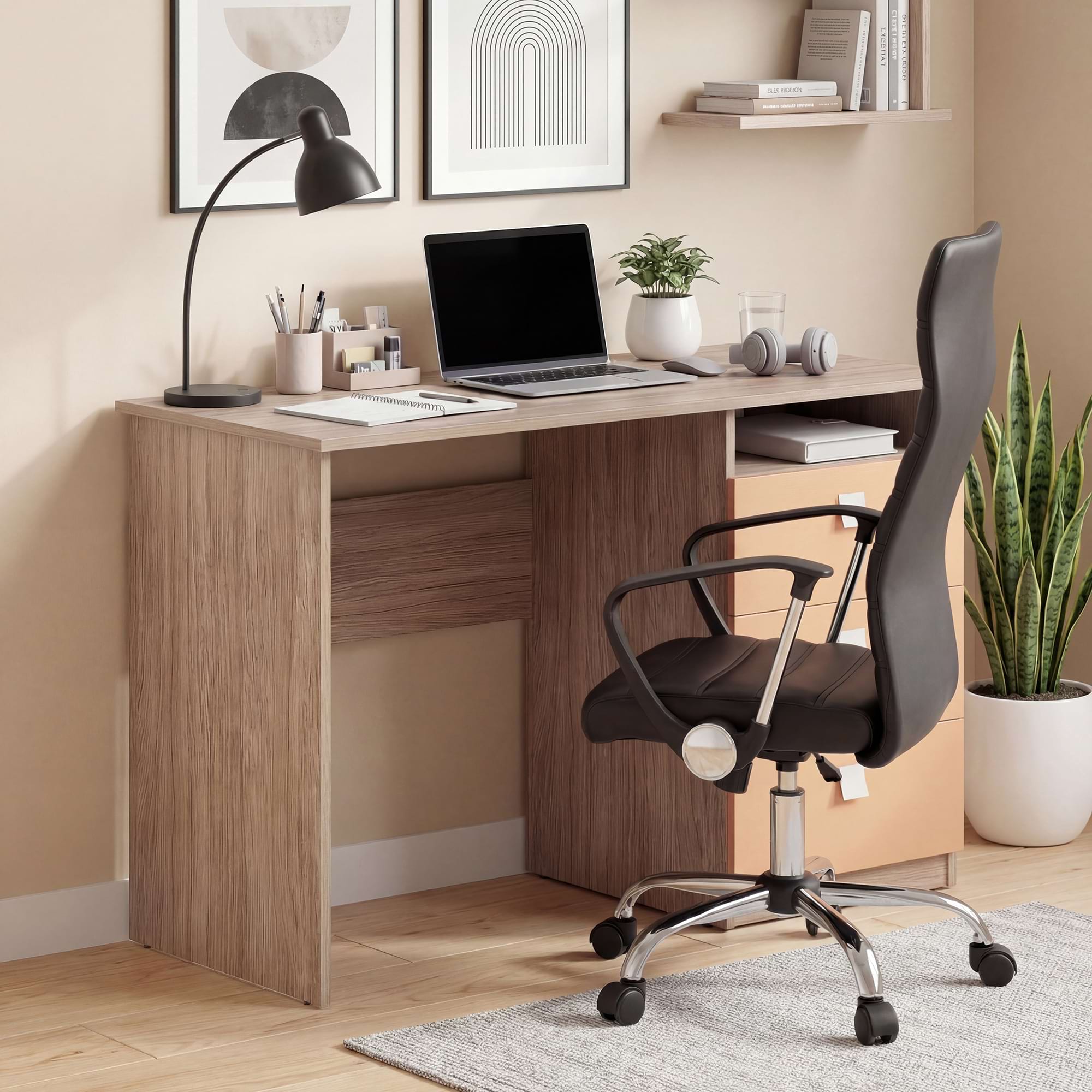 Birou copii LINEA 3 sertare, Oak, Carmel