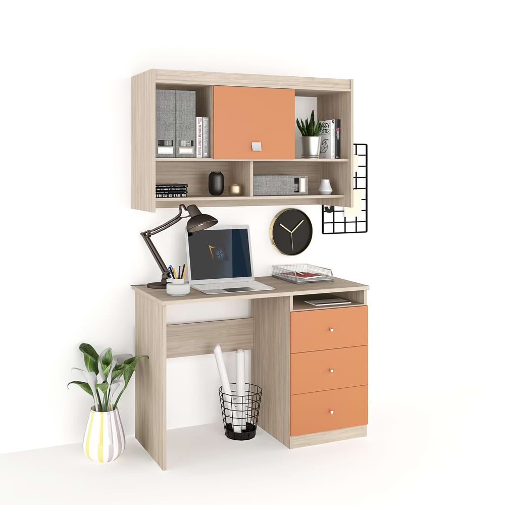 Ansamblu birou modus 1, oak, ginger
