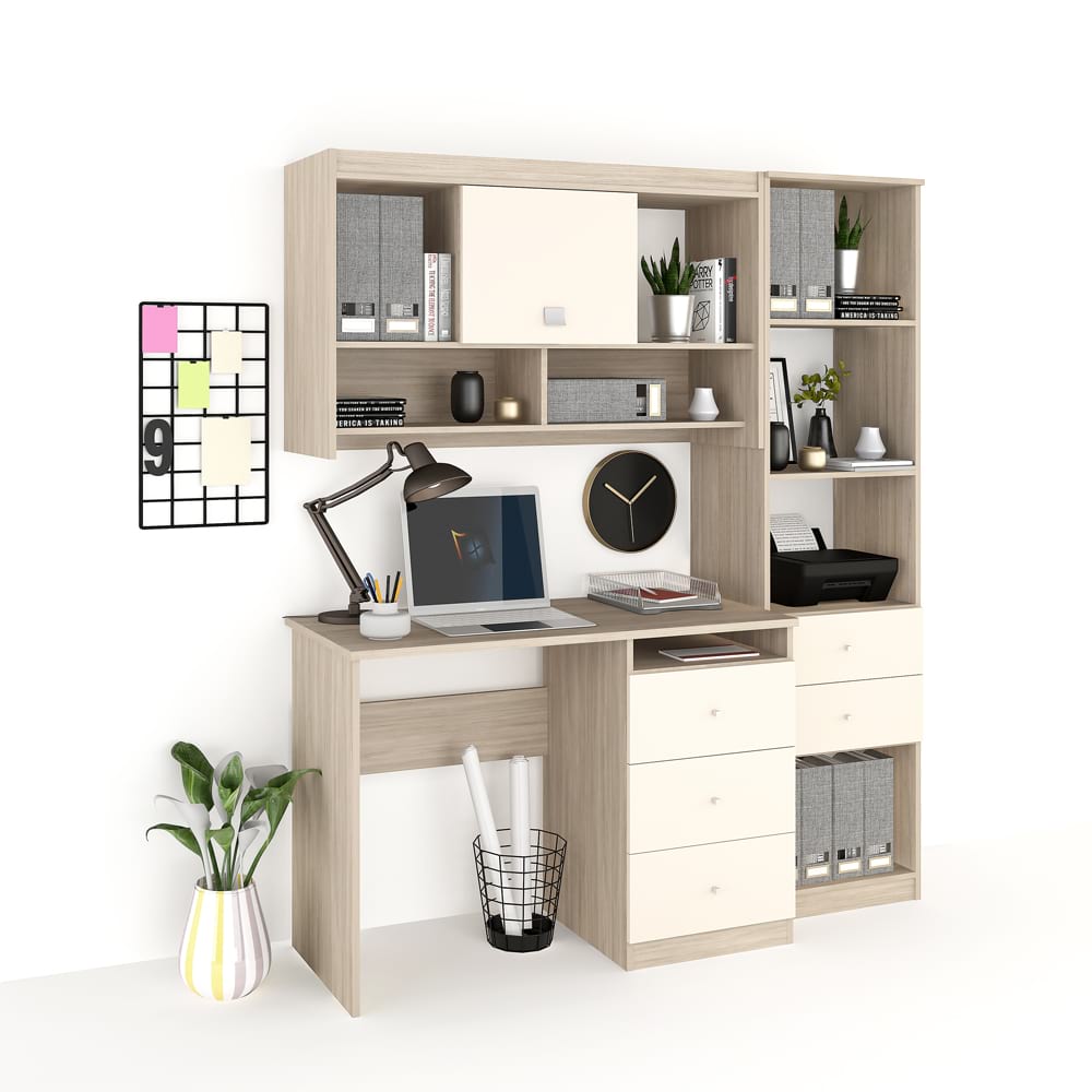 Ansamblu birou modus 2, oak, vizon
